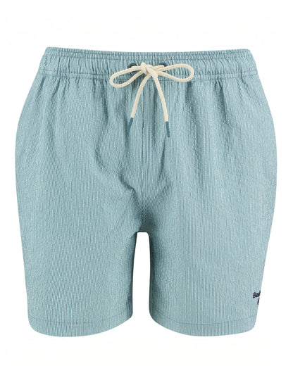 Somerset Pinstripe Swim Short - Light Teal