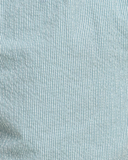 Somerset Pinstripe Swim Short - Light Teal