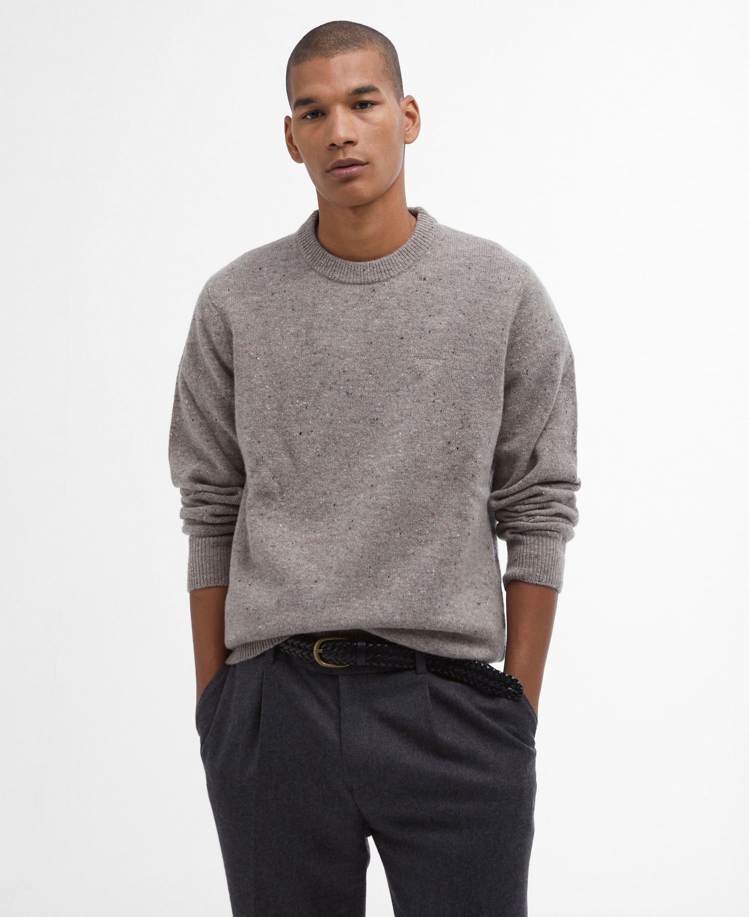 Tainsbury Crew Neck Sweater - Stone