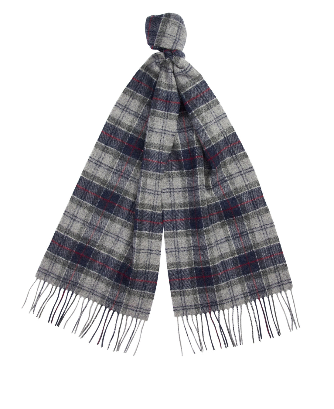 Tartan Lambswool Scarf - Blue Granite