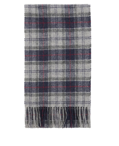 Tartan Lambswool Scarf - Blue Granite