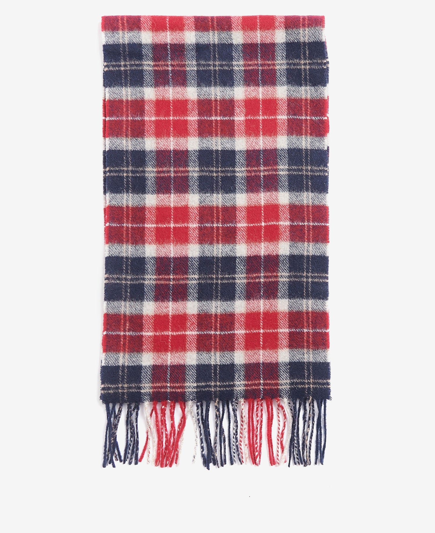 Tartan Lambswool Scarf - Cranberry Tartan