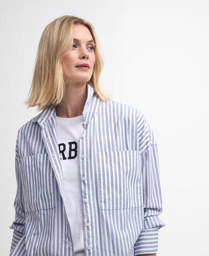 Violetta Shirt - Chambray Stripe