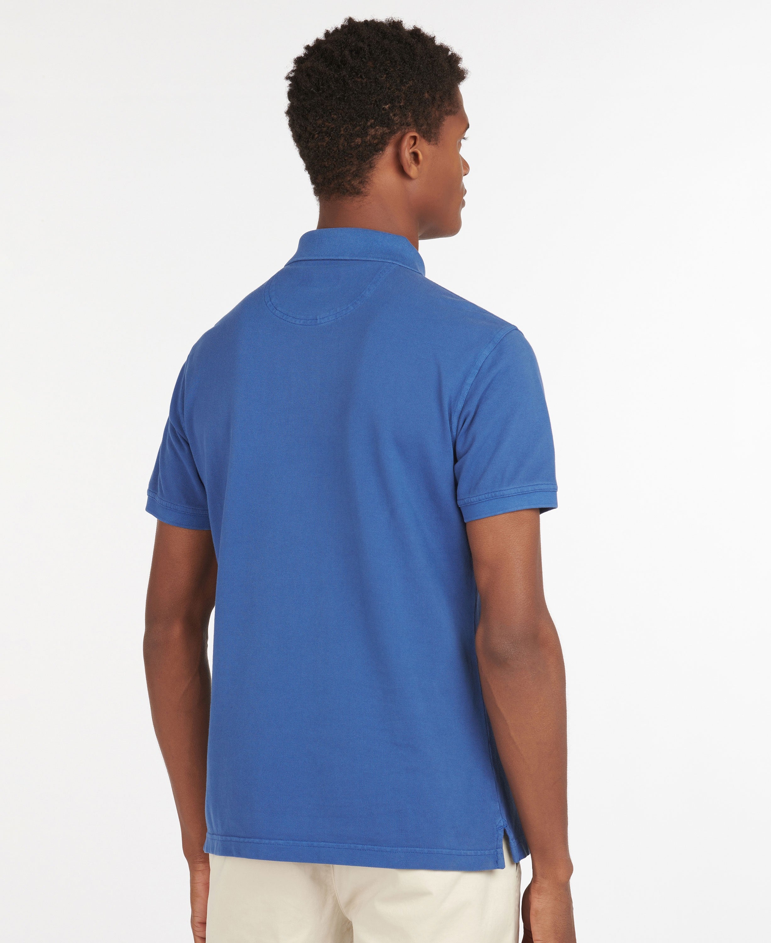 Washed Sports Polo Shirt - Marine Blue