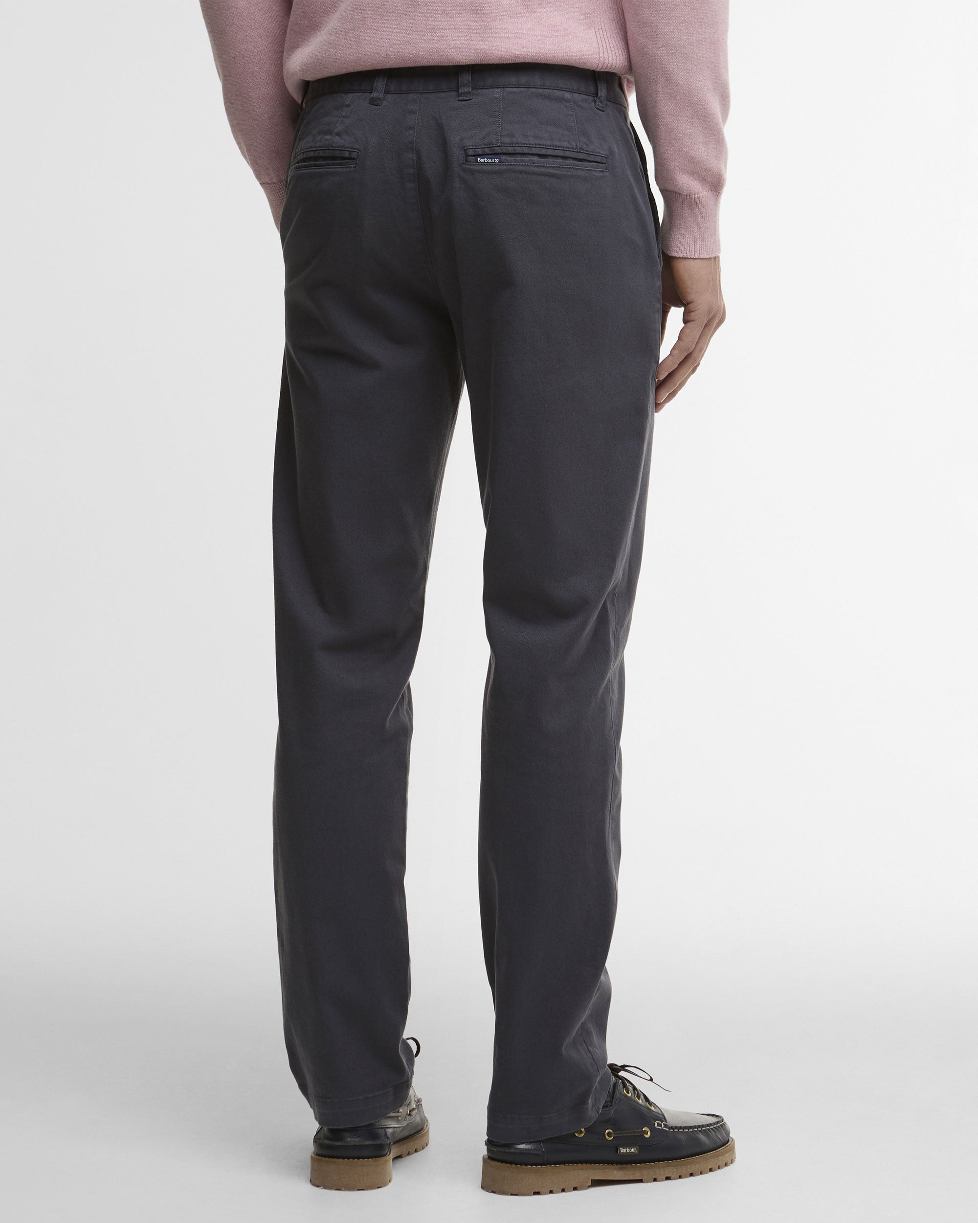 Washed Stretch Twill Tailored Trouser - Washed Navy