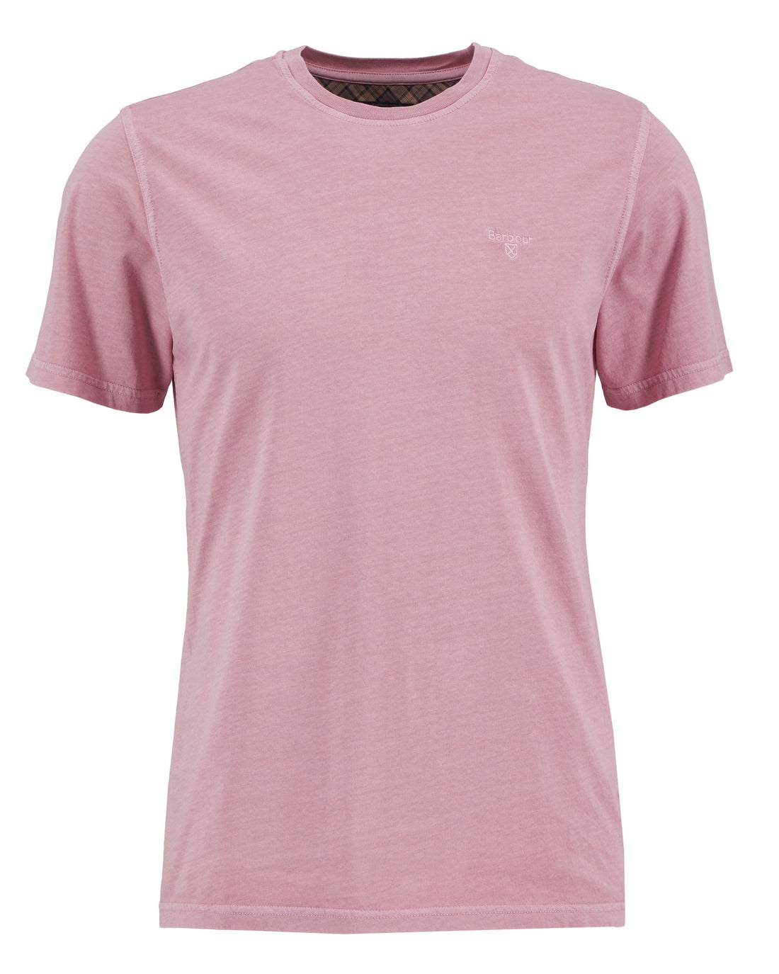Washed Tartan T-Shirt - Washed Pink