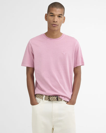 Washed Tartan T-Shirt - Washed Pink
