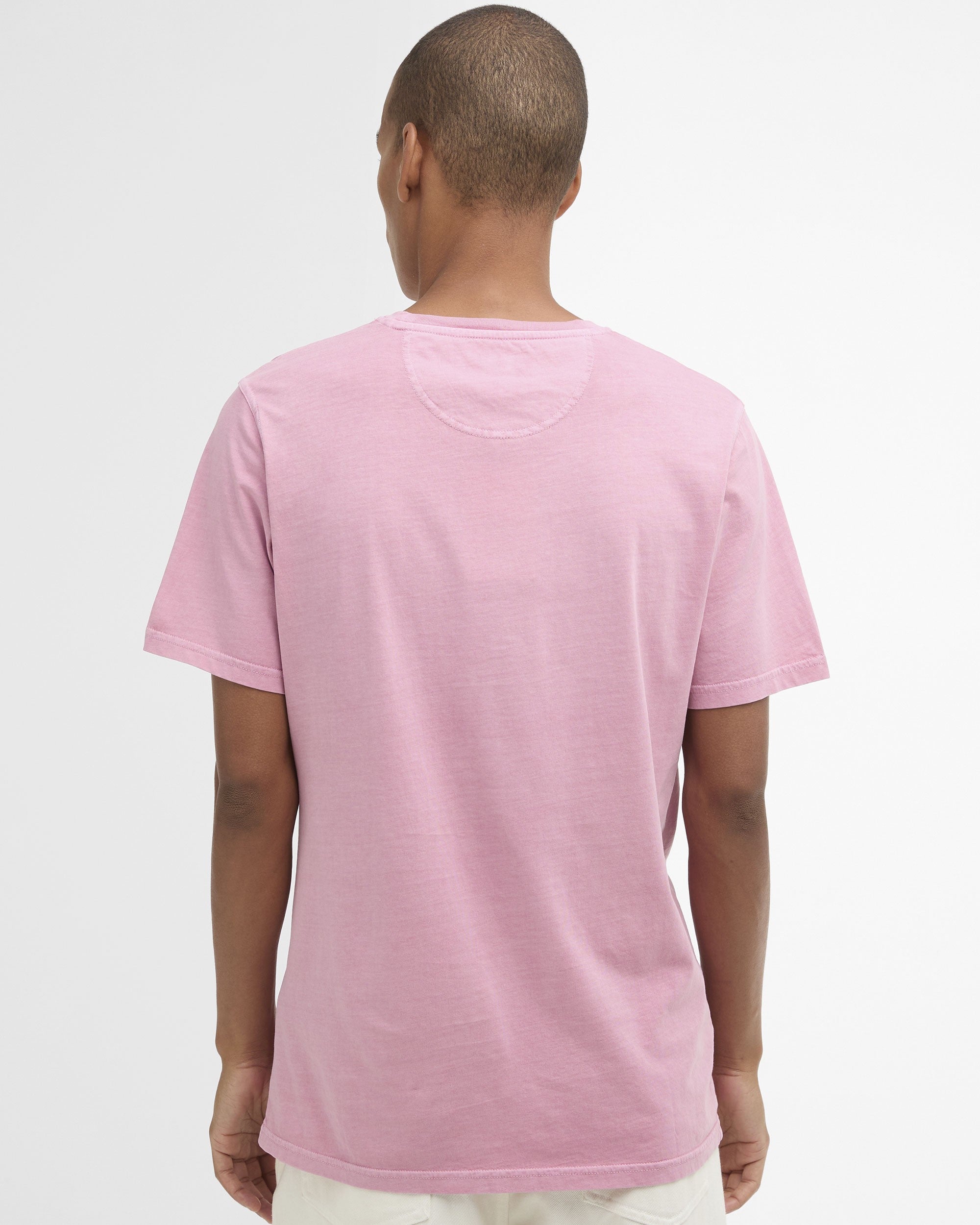 Washed Tartan T-Shirt - Washed Pink