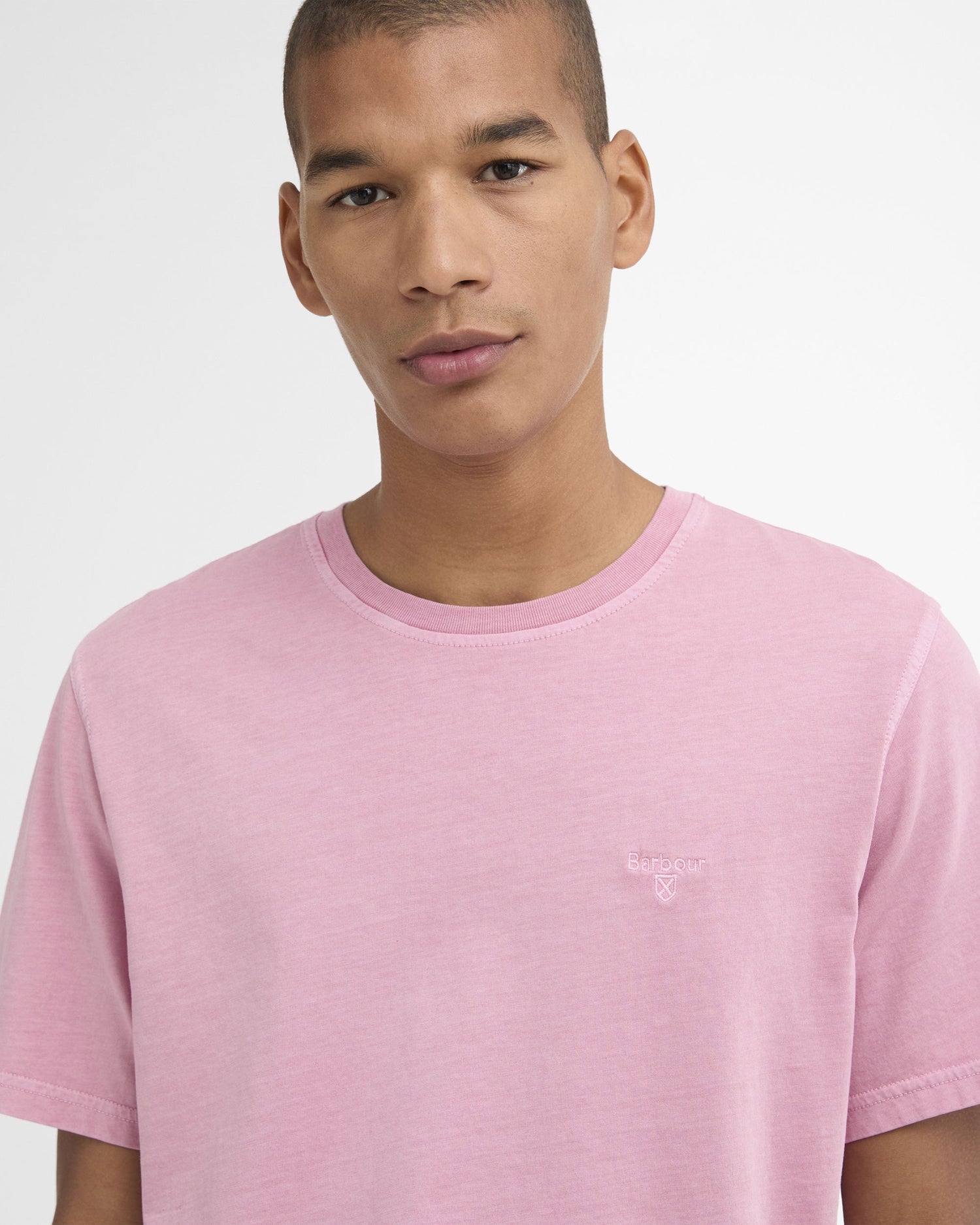 Washed Tartan T-Shirt - Washed Pink