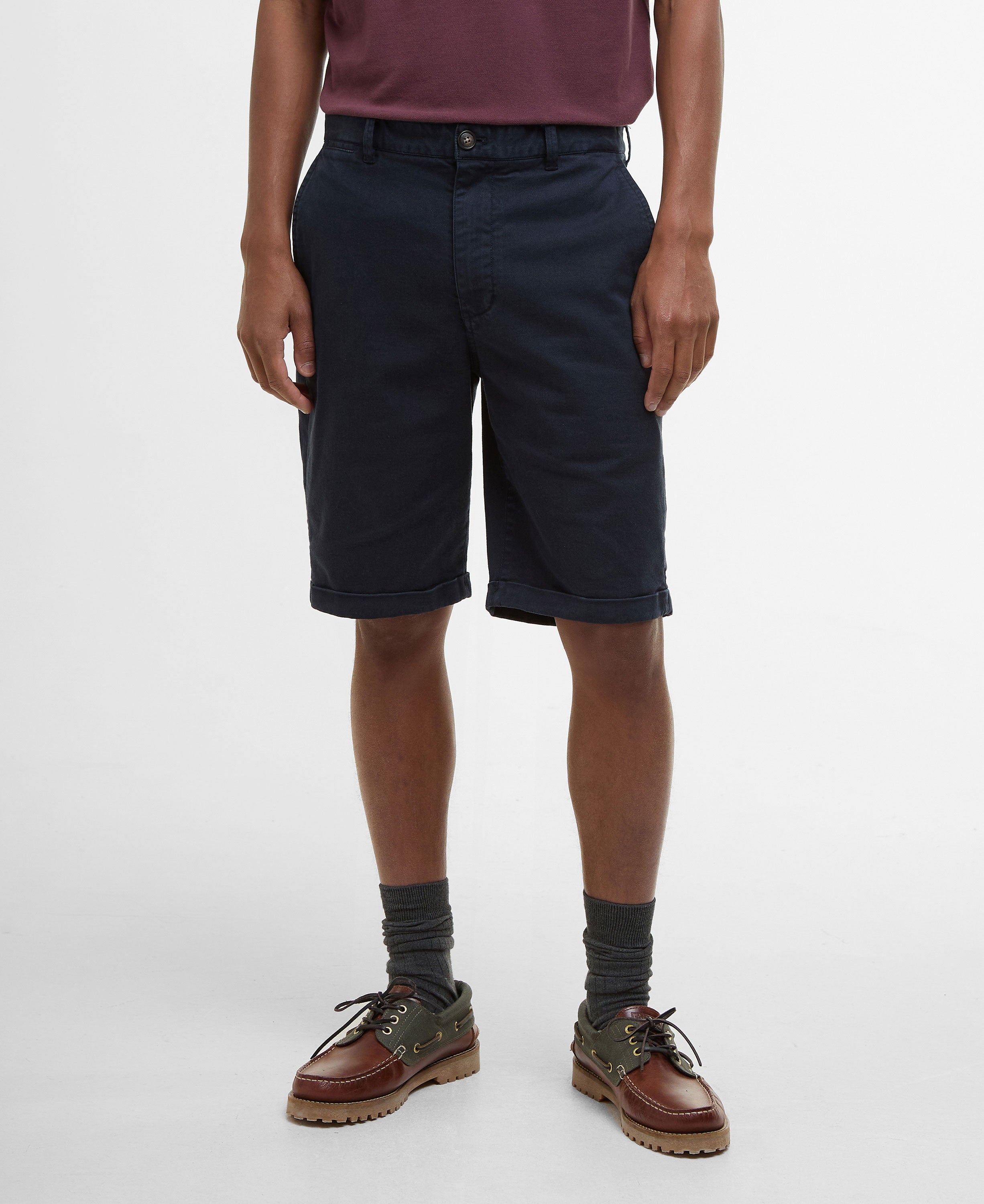 Washed Twill Chino Short - Dark Navy