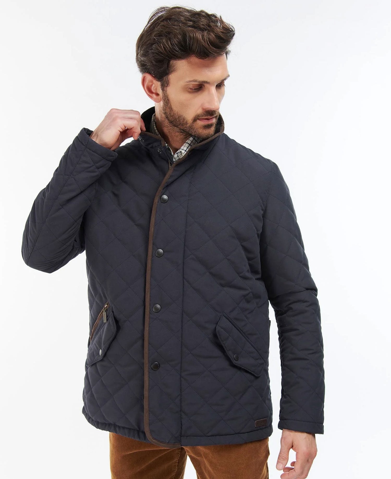 Waterproof Shoveler Quilted Jacket - Navy