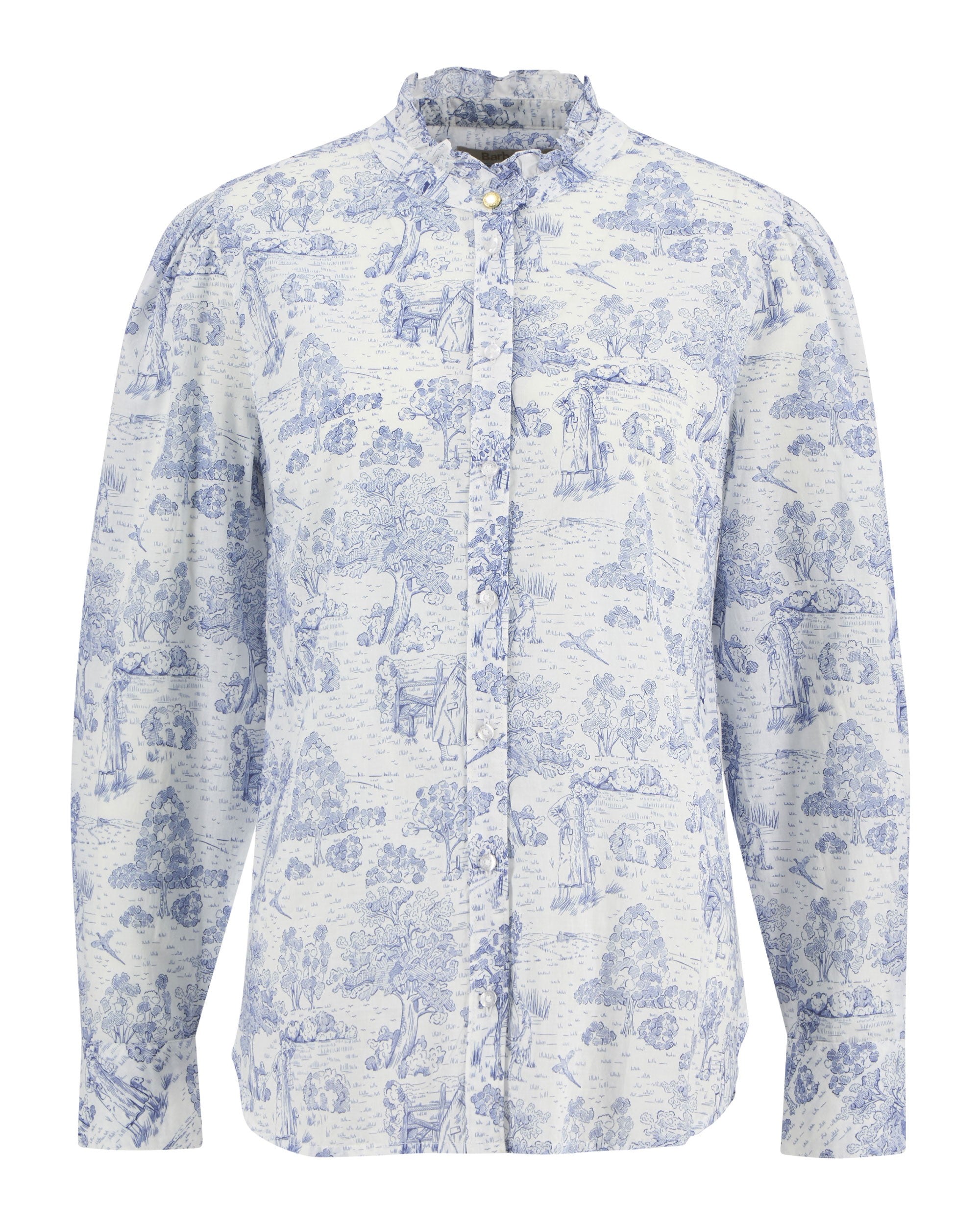 Wisteria Shirt - Ink Blue Print