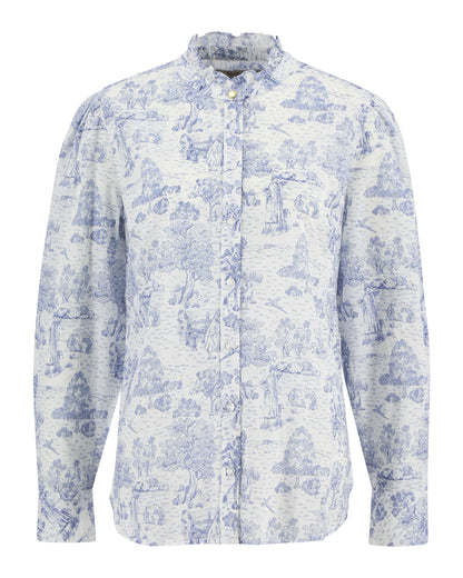 Wisteria Shirt - Ink Blue Print
