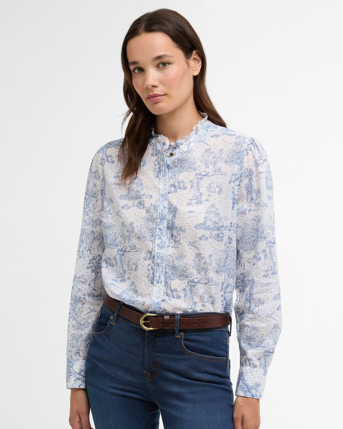 Wisteria Shirt - Ink Blue Print