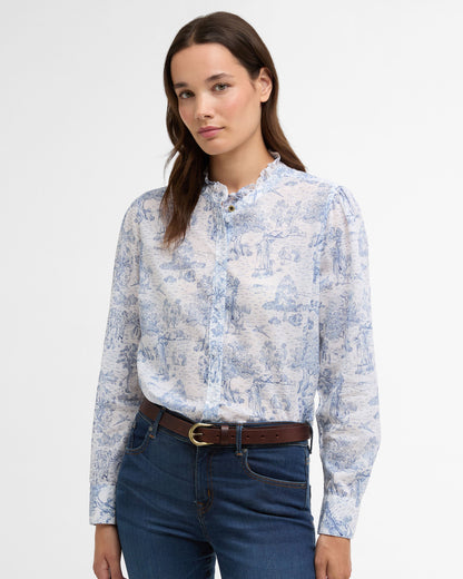 Wisteria Shirt - Ink Blue Print