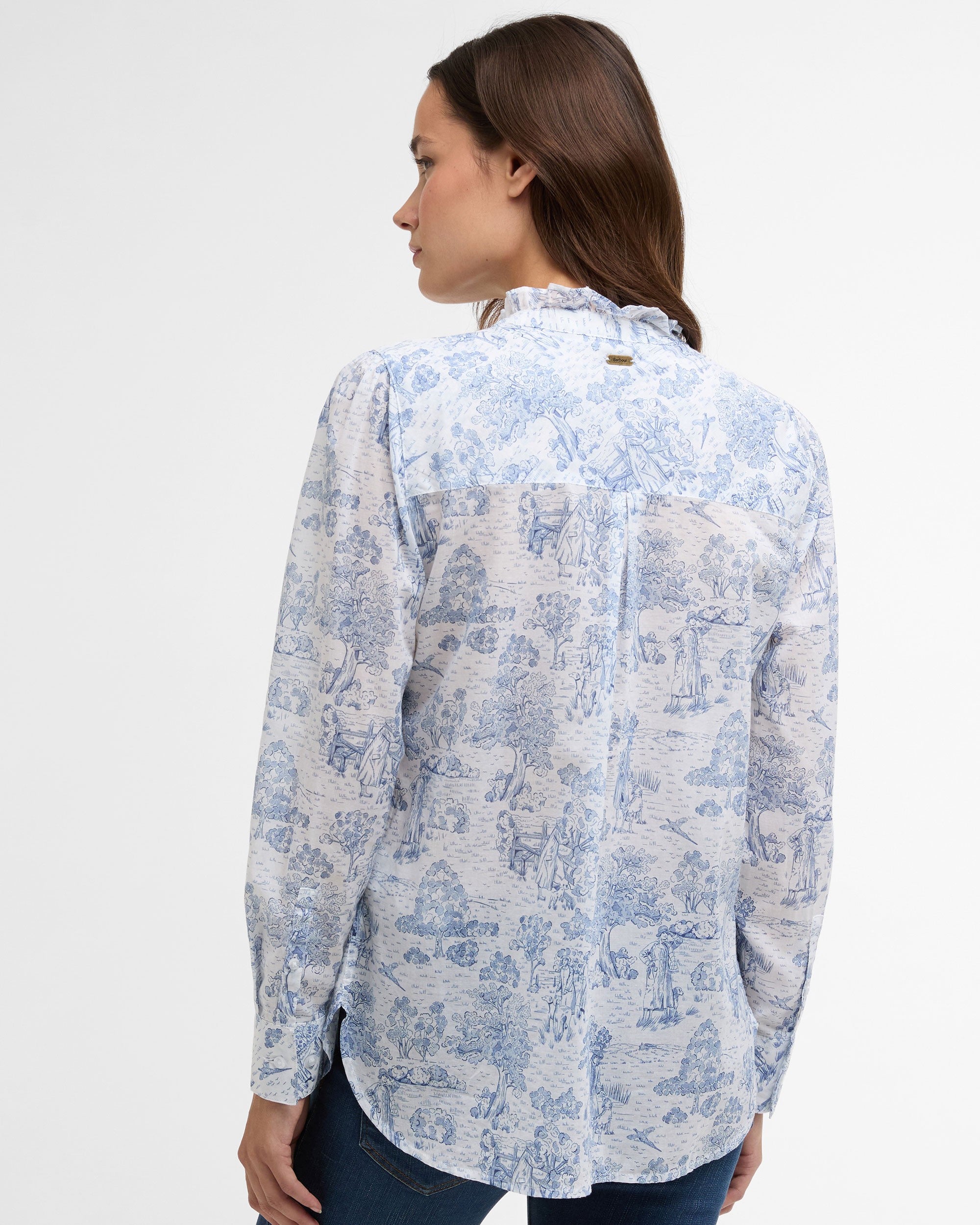 Wisteria Shirt - Ink Blue Print