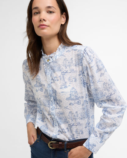 Wisteria Shirt - Ink Blue Print