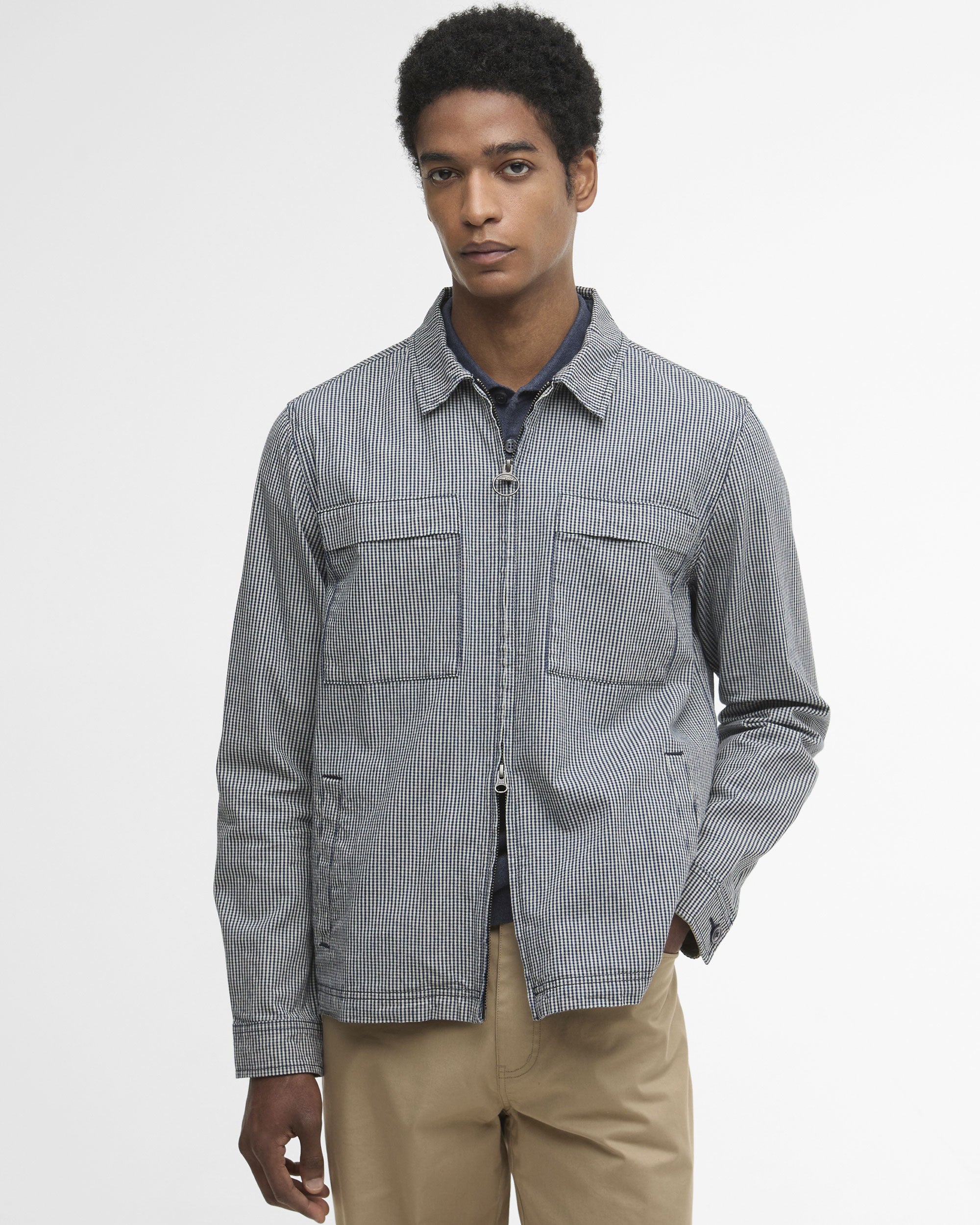 Willowburn Gingham Overshirt - Navy