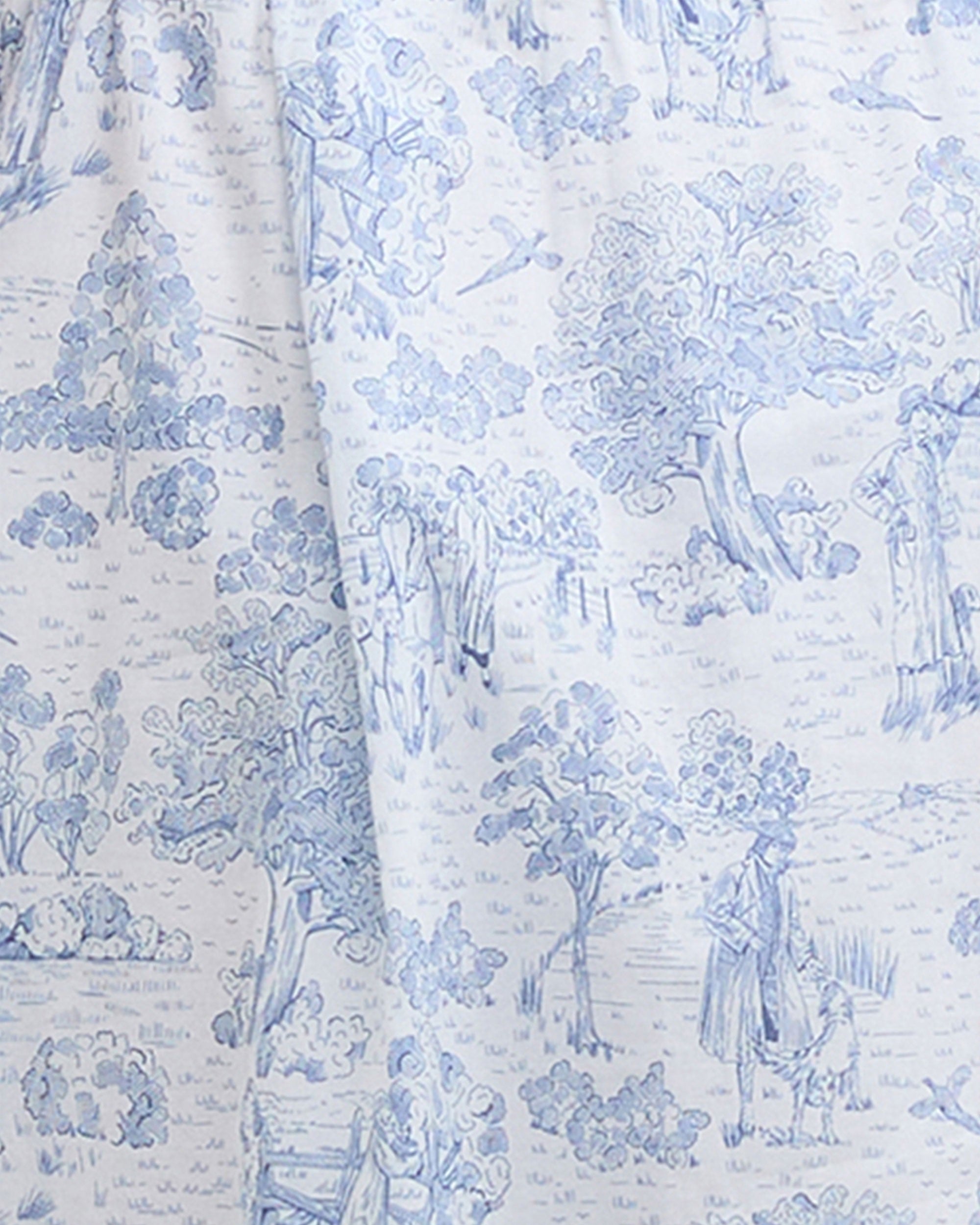 Wisteria Midi Dress - Ink Blue Print