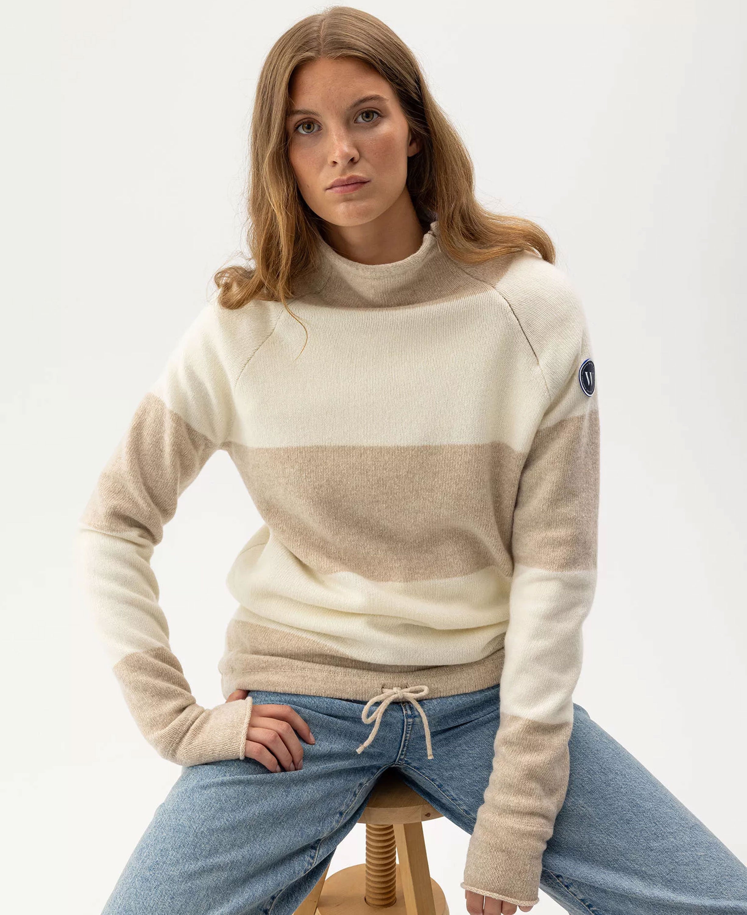 Martina Wool Windproof - Sand Offwhite