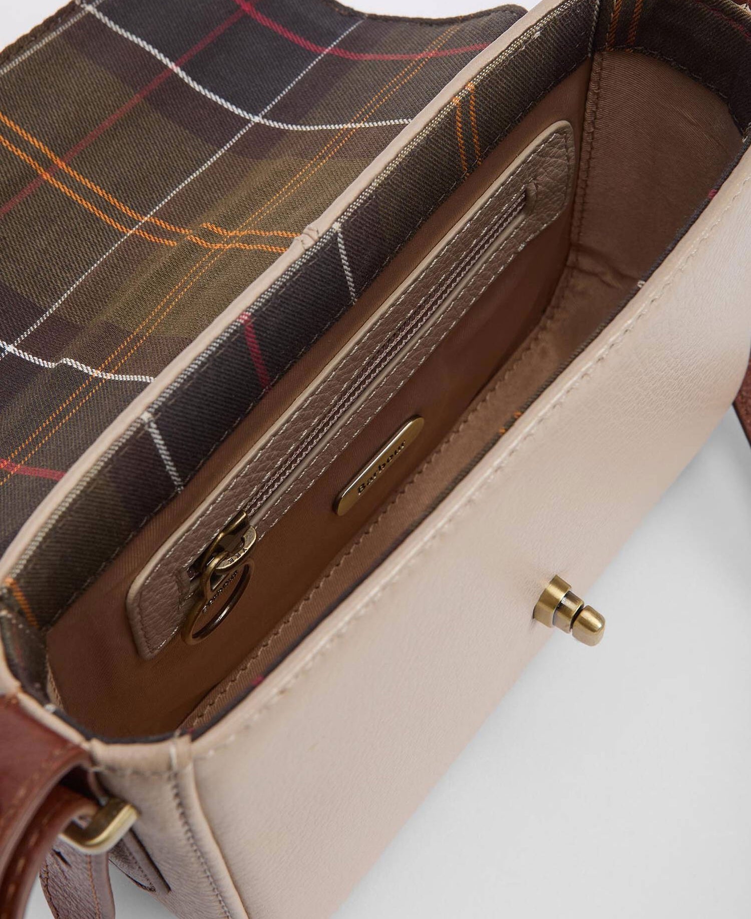 Mini Rosa Leather Crossbody Bag - Pebbled Pink/Brown