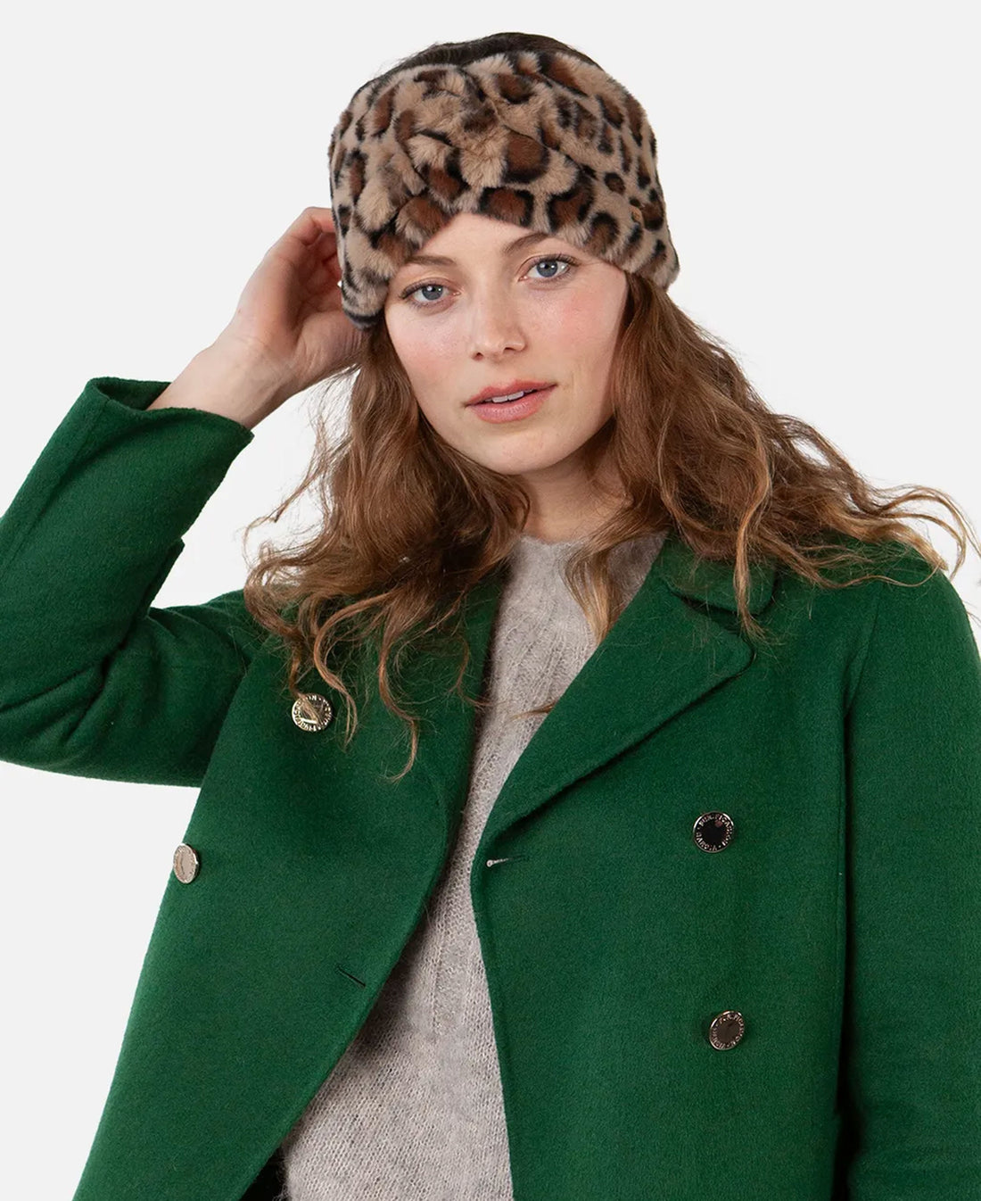 Breanne Headband - Print Brown