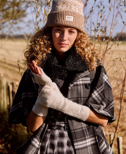 Darty Fingerless Gloves - Cream
