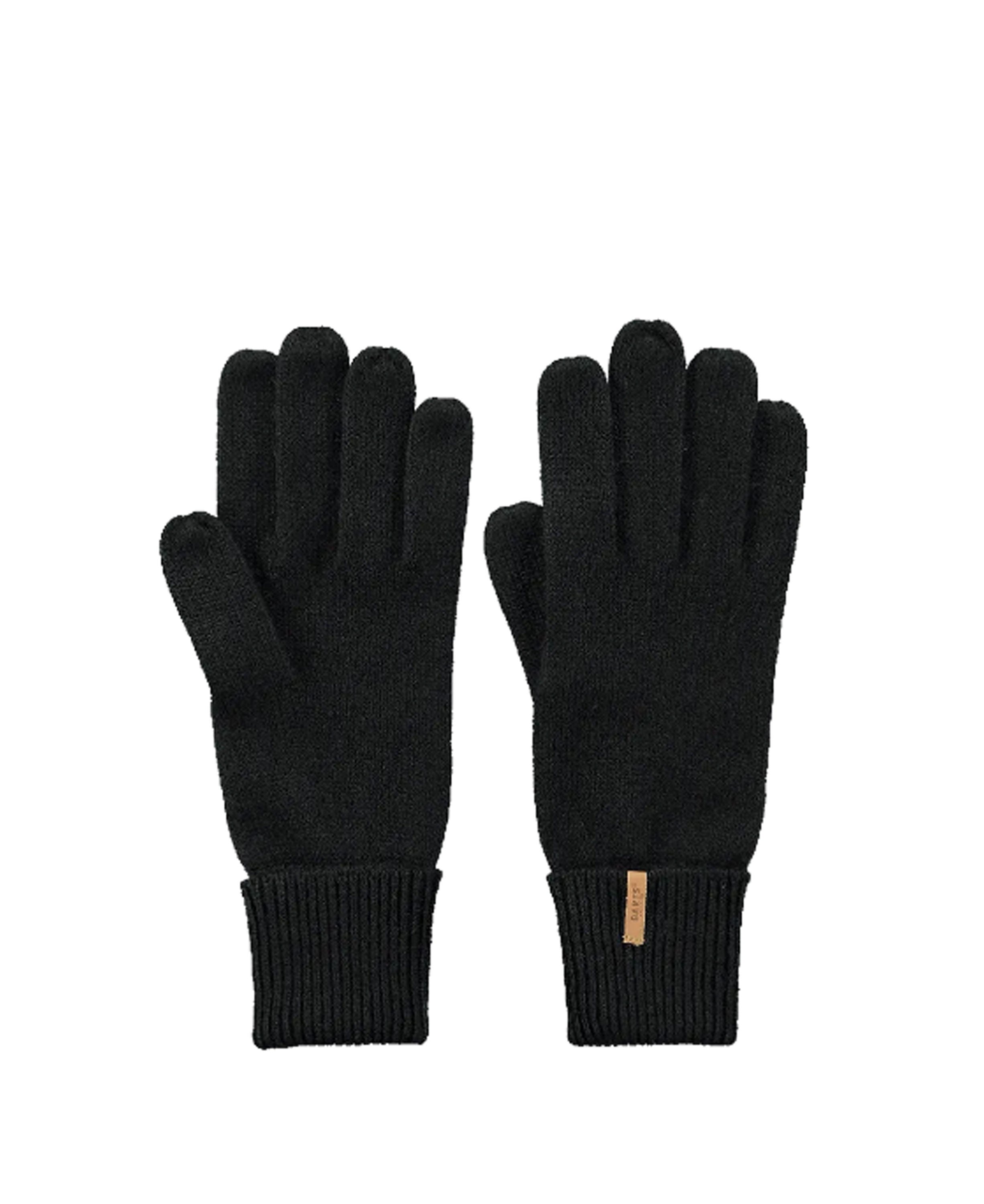Fine Knitted Gloves - Black