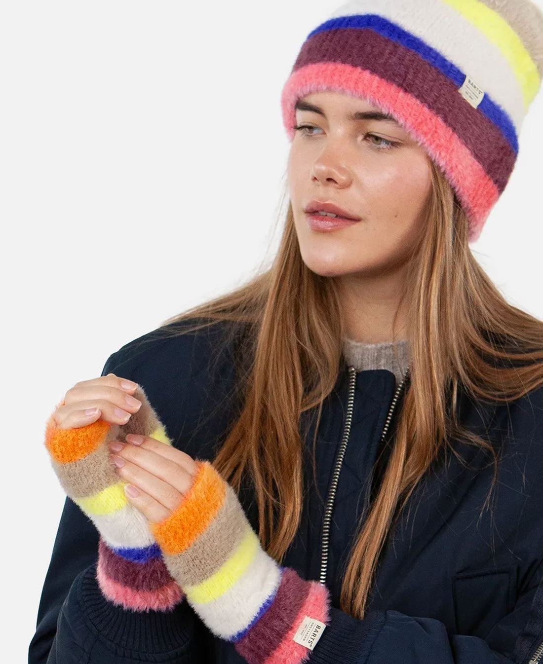 Kumana Fingerless Gloves - Magenta