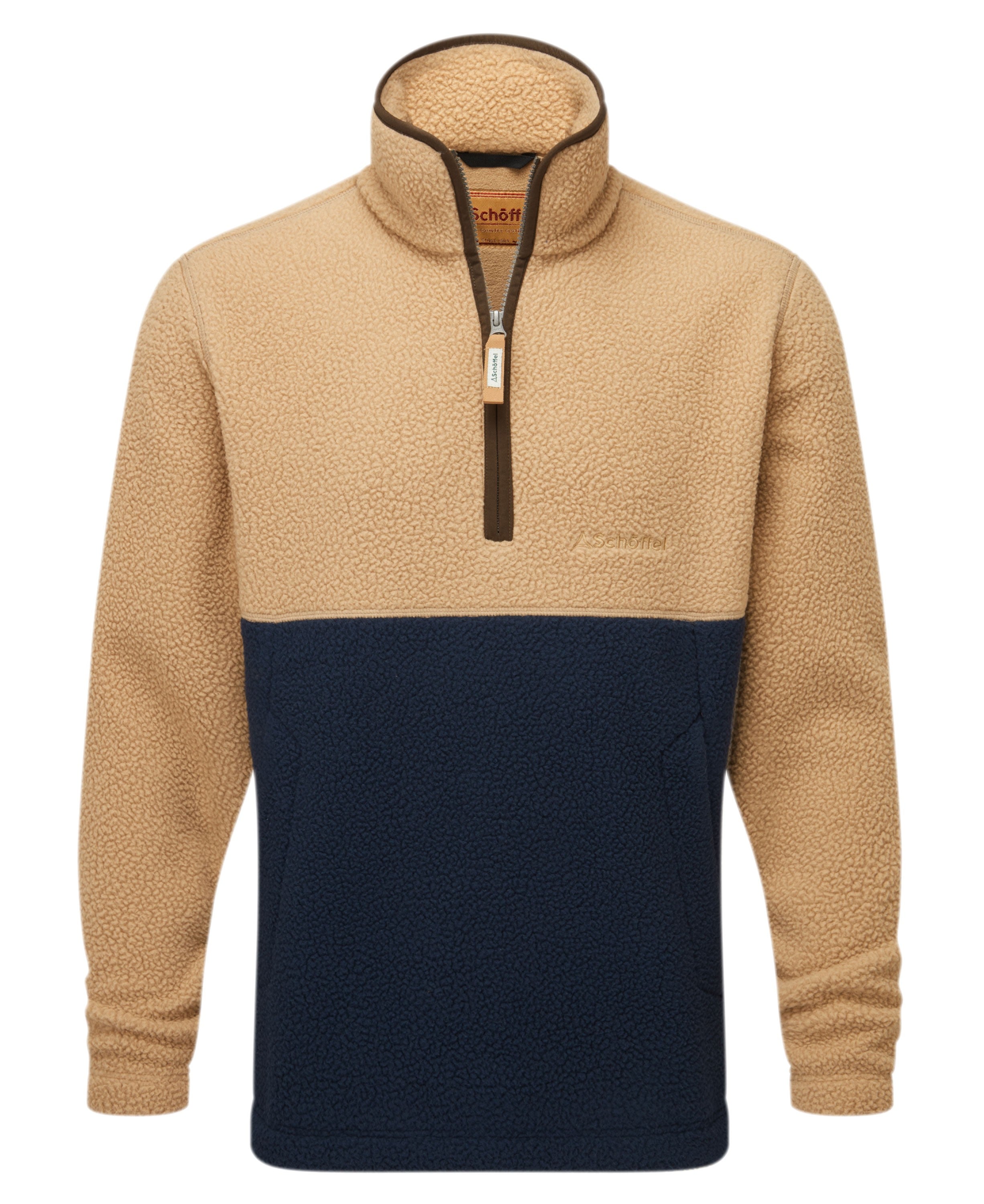 Berkeley Retro Fleece - True Navy/Tan