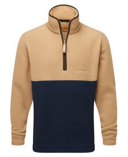 Berkeley Retro Fleece - True Navy/Tan