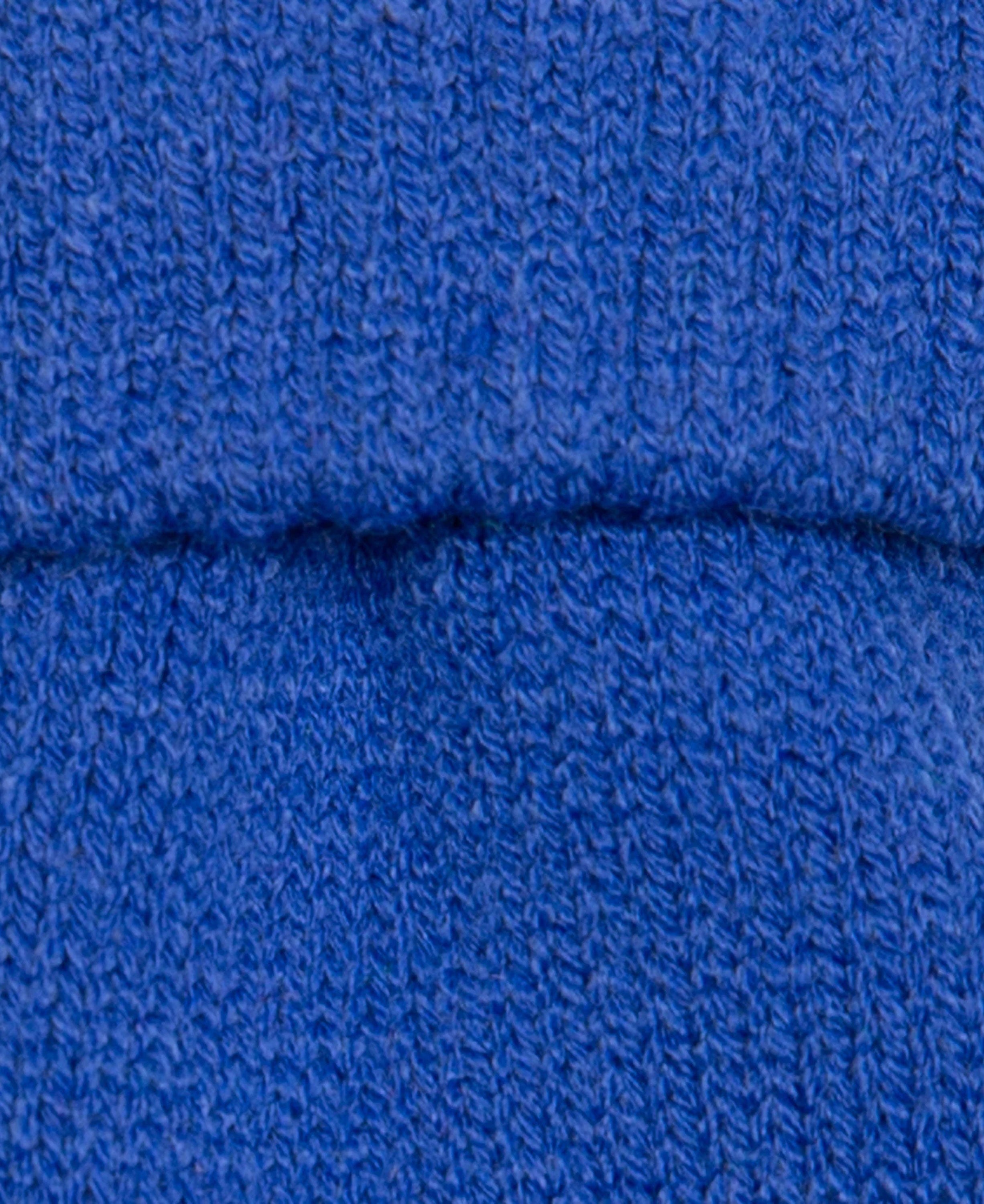 Bold Colour Knitted Gloves With Turn Back Cuffs - Cobalt