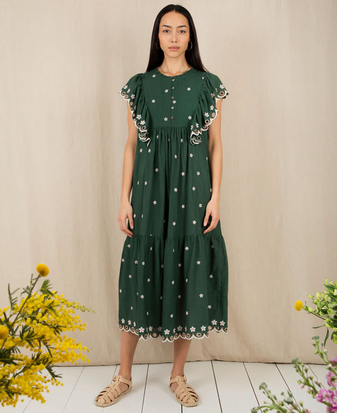 Mavis Dress - Field Green