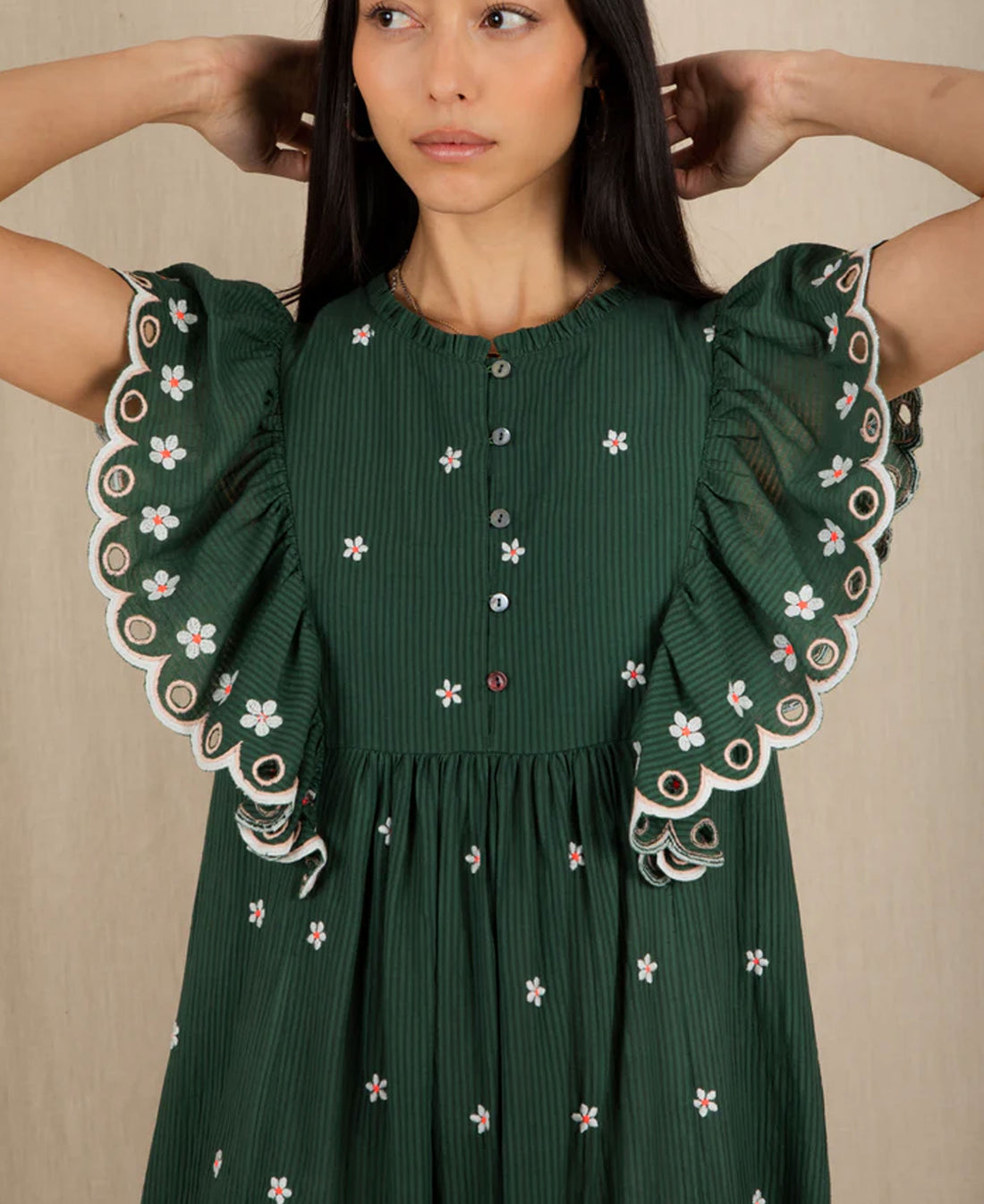 Mavis Dress - Field Green