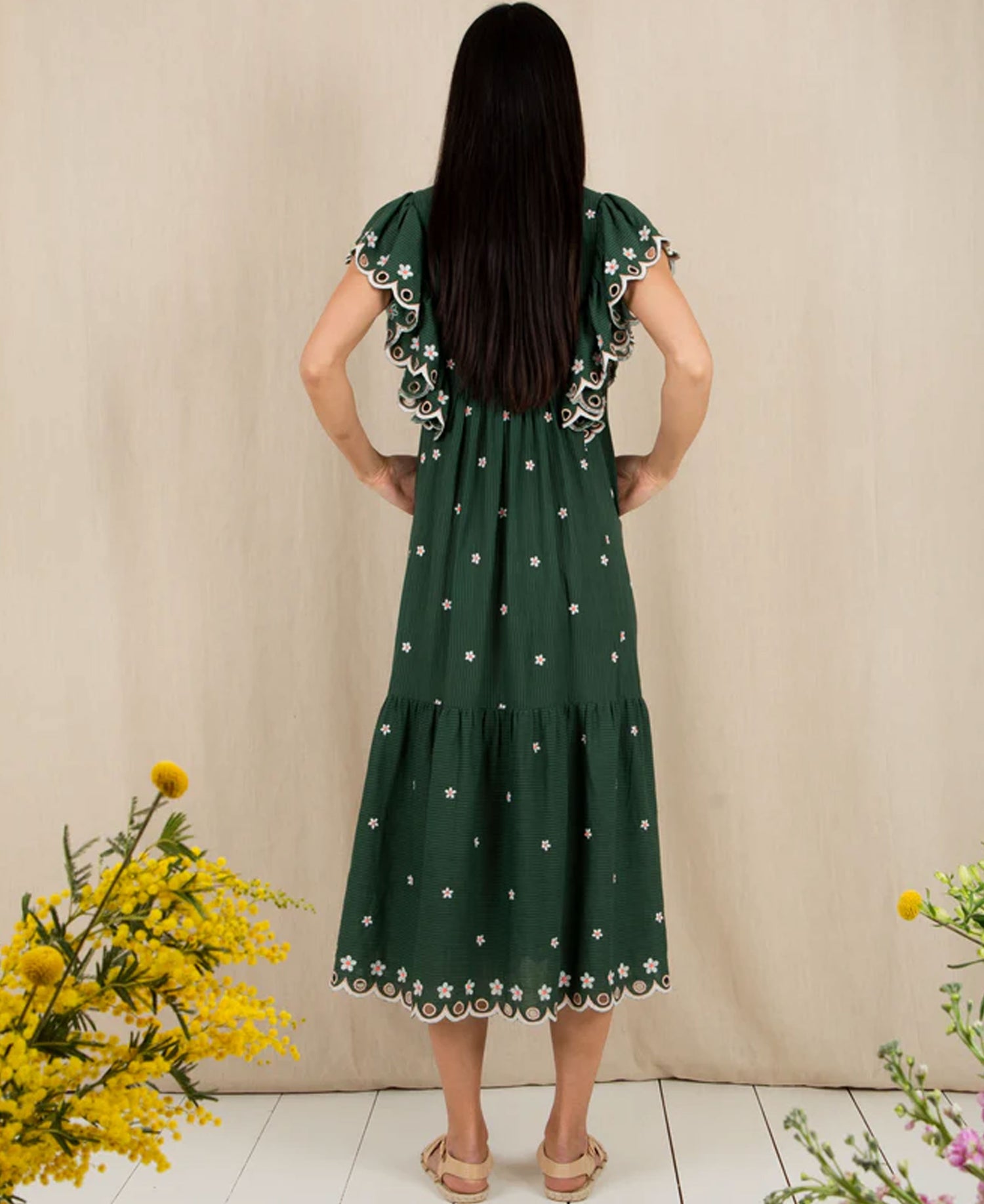 Mavis Dress - Field Green
