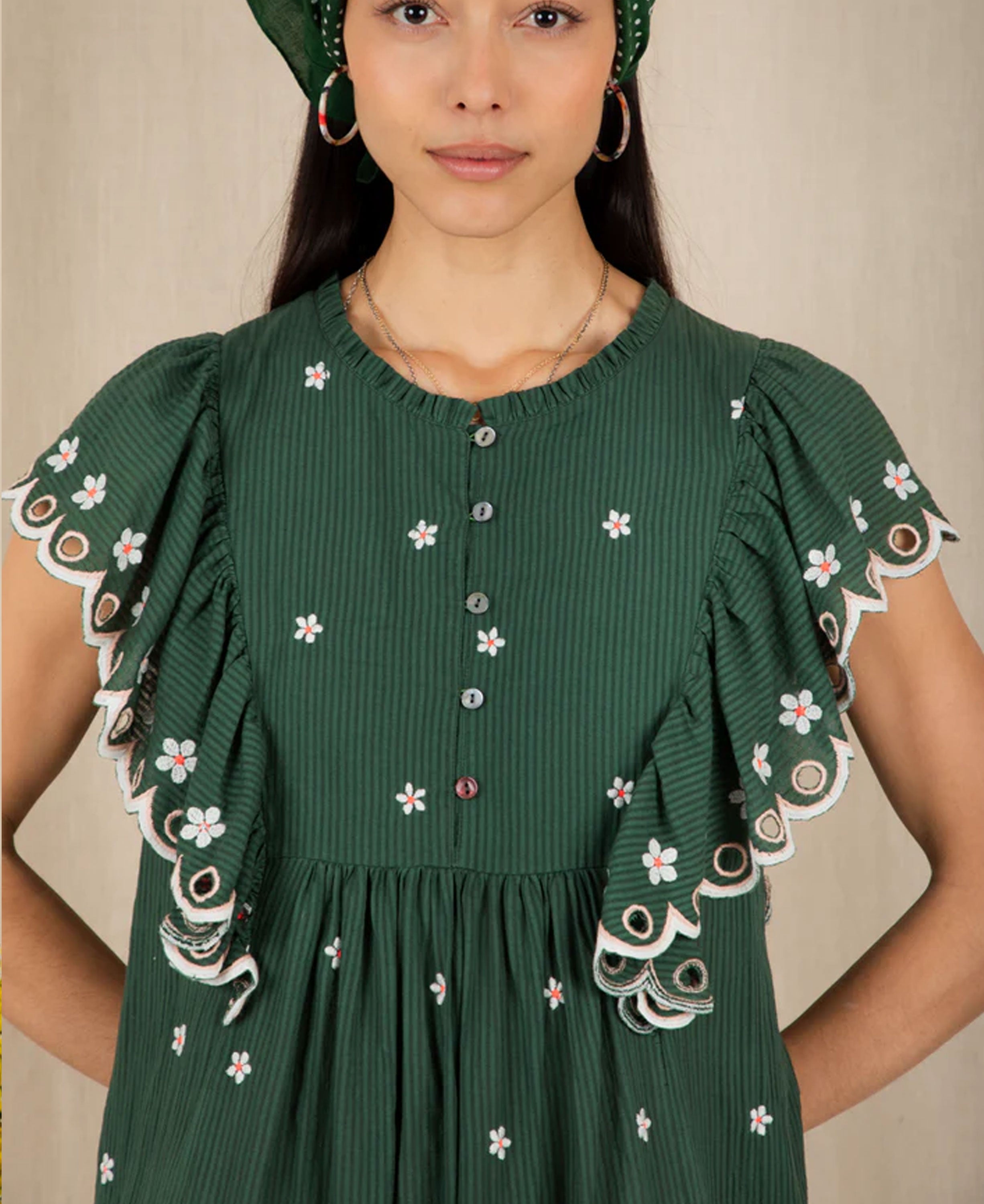 Mavis Dress - Field Green