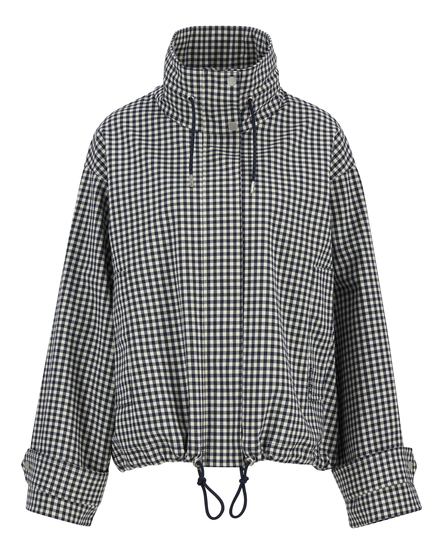 Bronwyn Check Showerproof Jacket - Navy Gingham