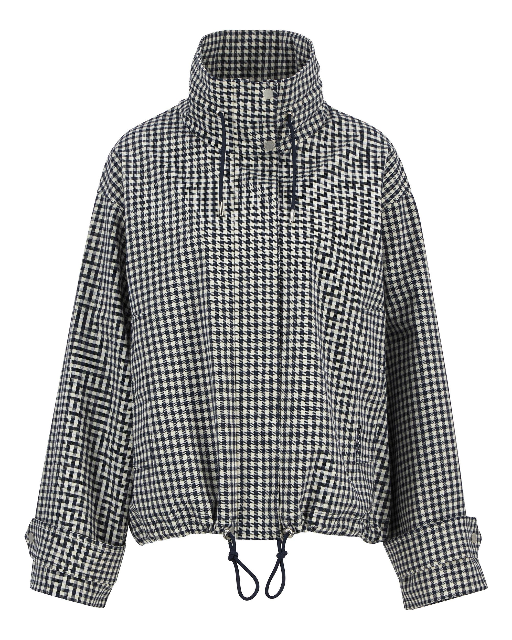 Bronwyn Check Showerproof Jacket - Navy Gingham