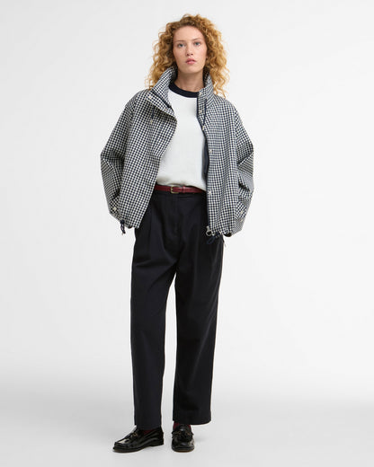 Bronwyn Check Showerproof Jacket - Navy Gingham