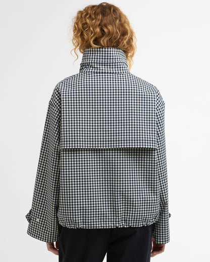Bronwyn Check Showerproof Jacket - Navy Gingham