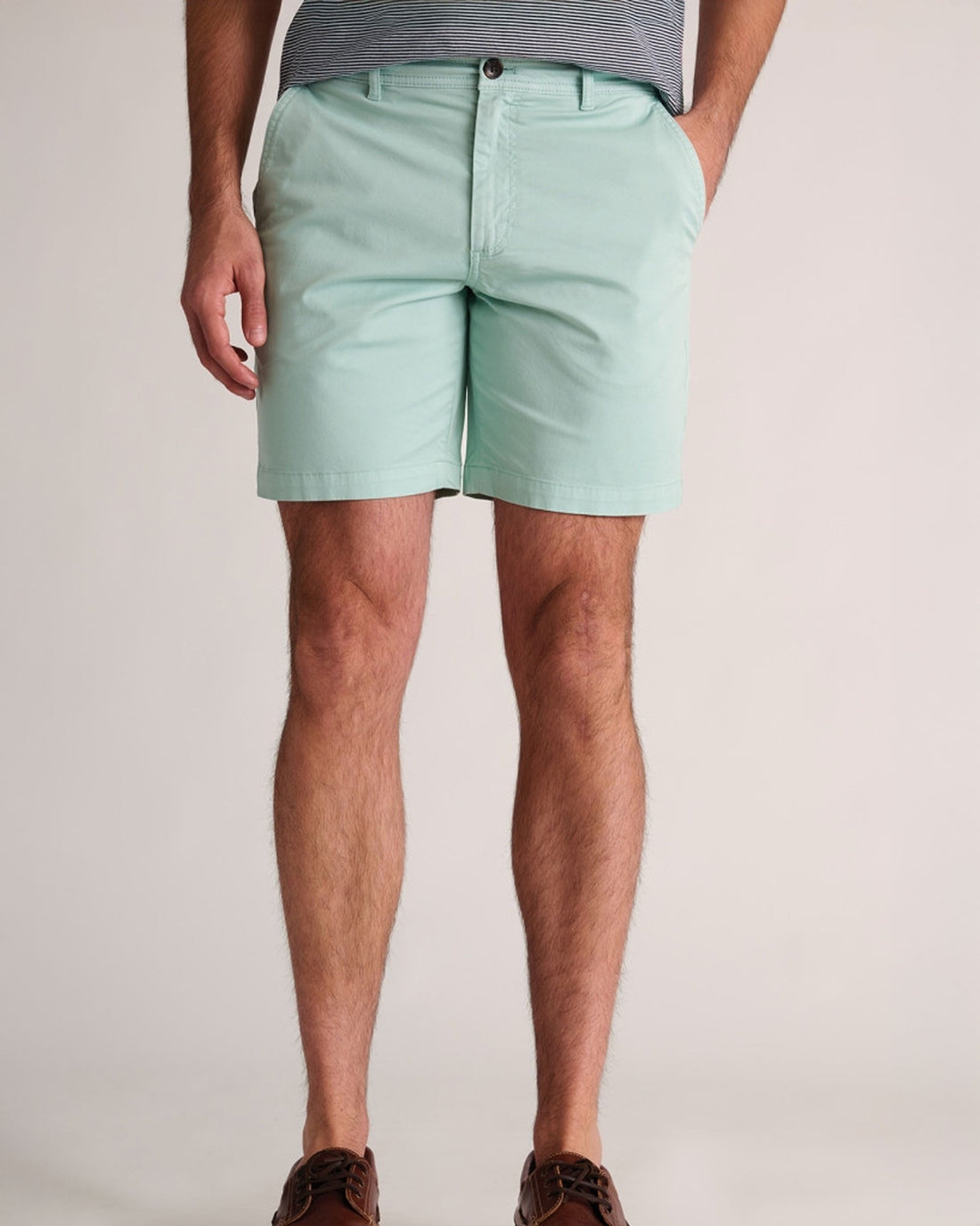 Addingham Garment Dyed Cotton Stretch Shorts - Mint