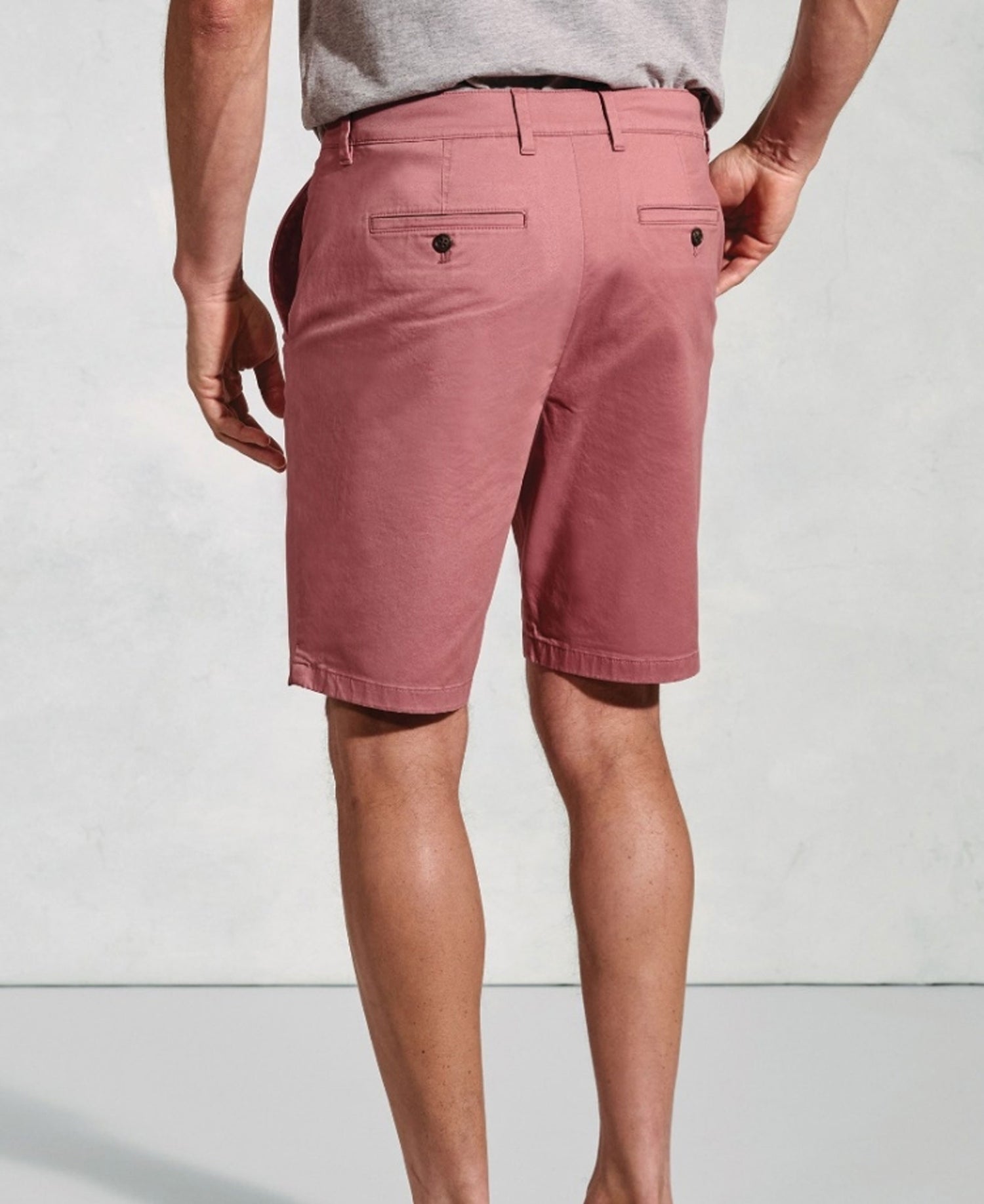 Leo Stretch Cotton Chino Shorts Regular fit - Rose