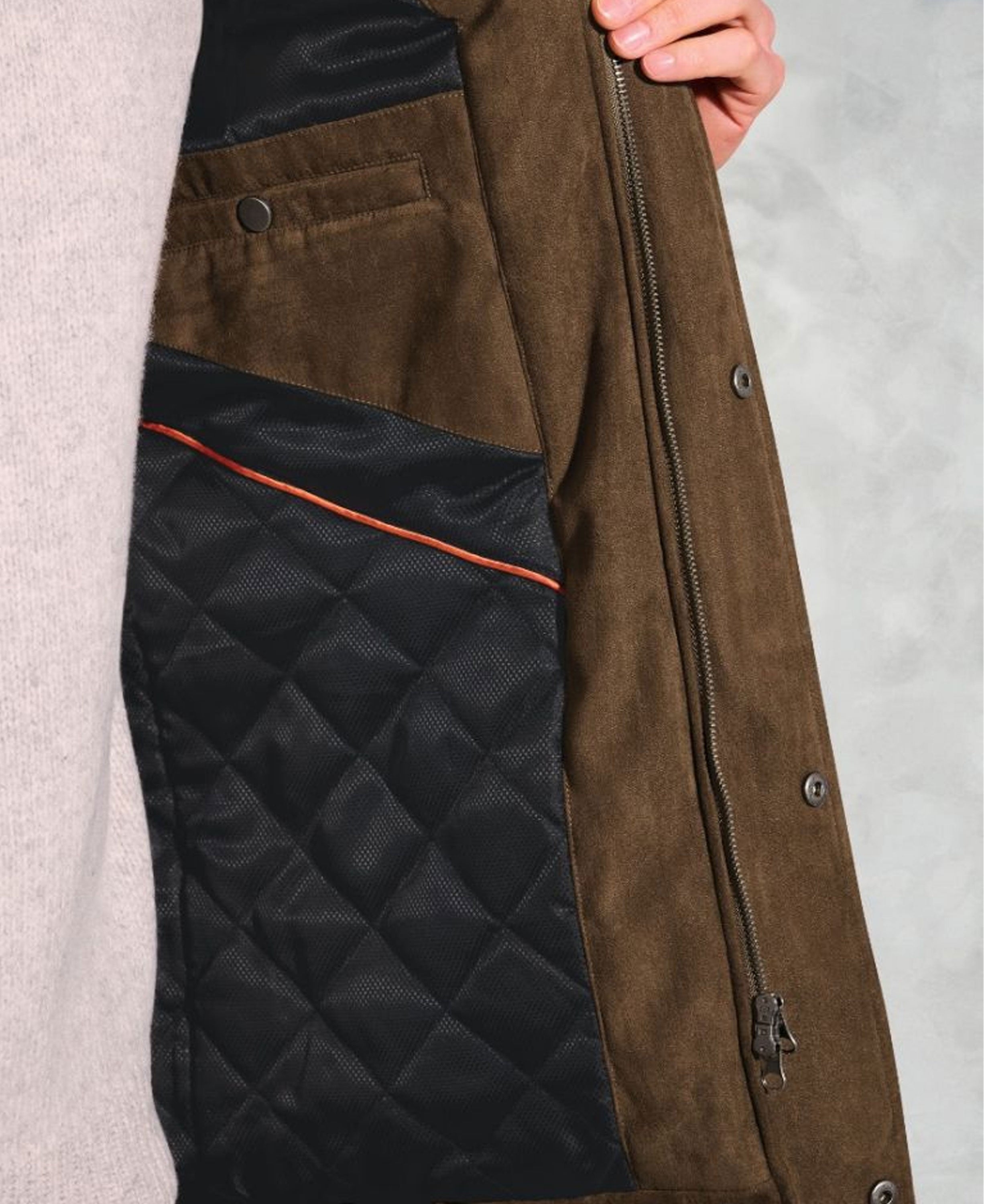 Niven Padded Jacket - Dark Sand