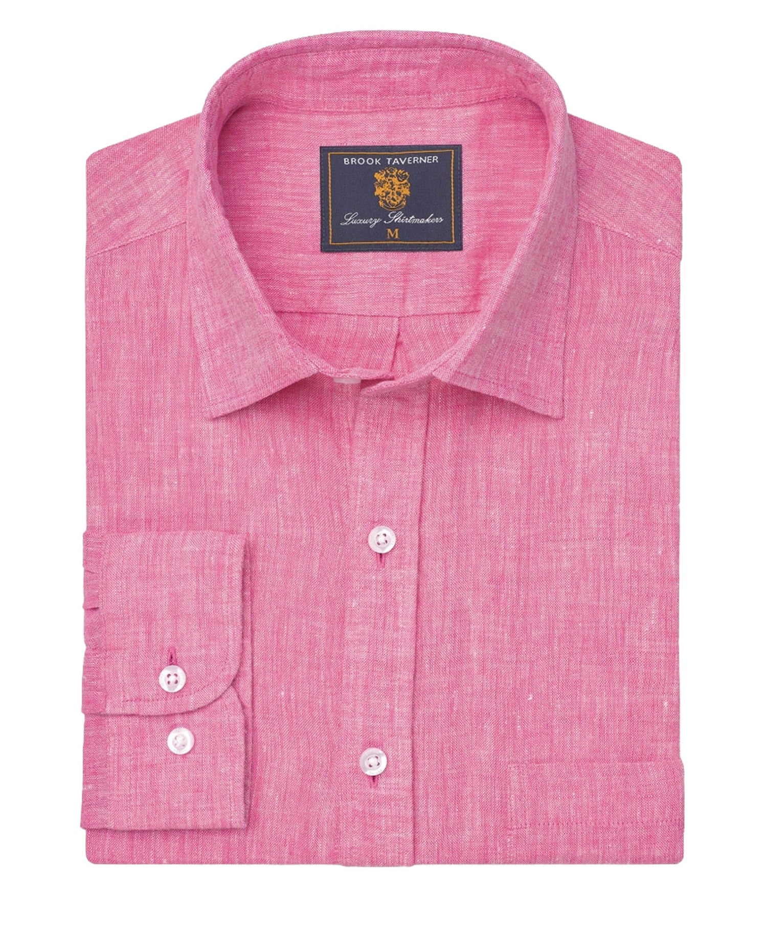 Pure Linen Shirt Regular fit - Magenta