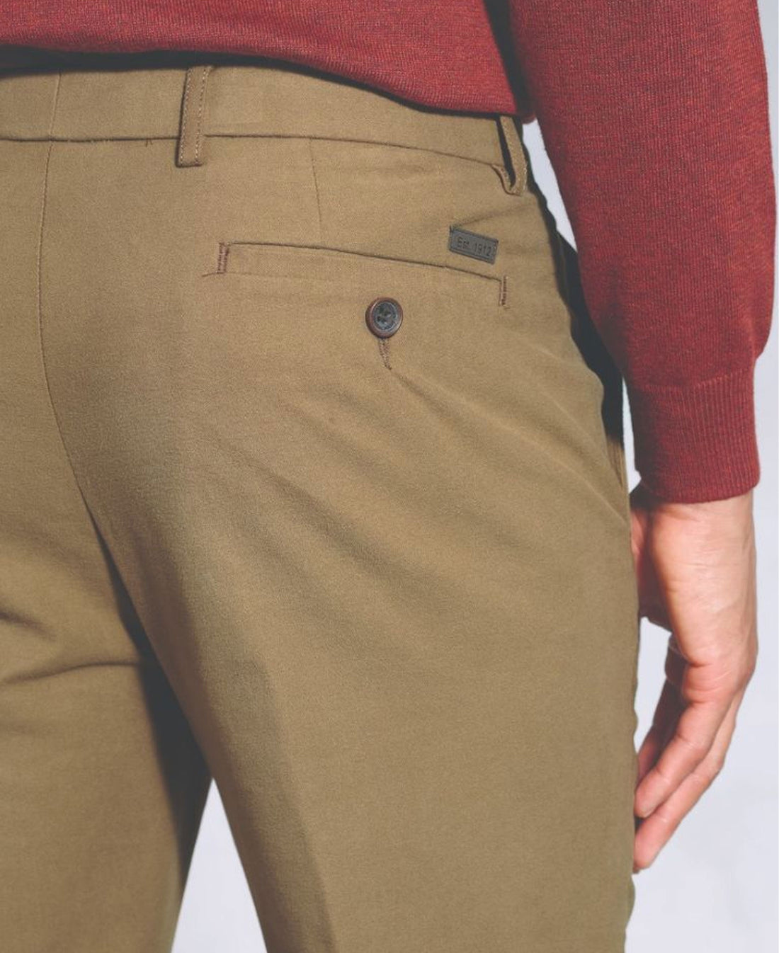 Kerswell Cotton Moleskin Trouser - Stone