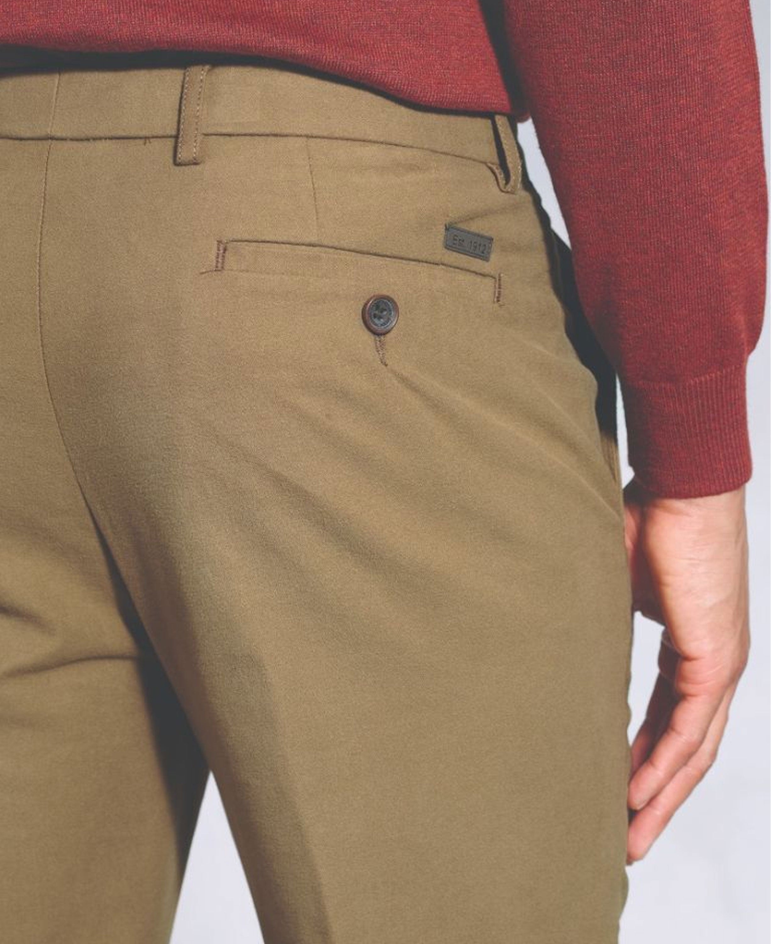 Kerswell Cotton Moleskin Trouser - Stone
