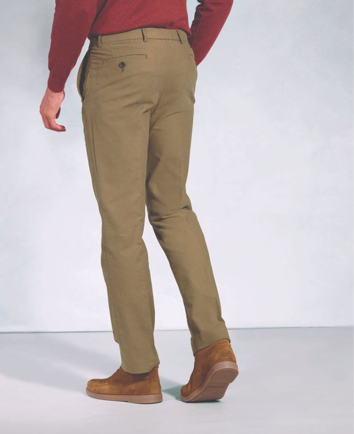 Kerswell Cotton Moleskin Trouser - Stone