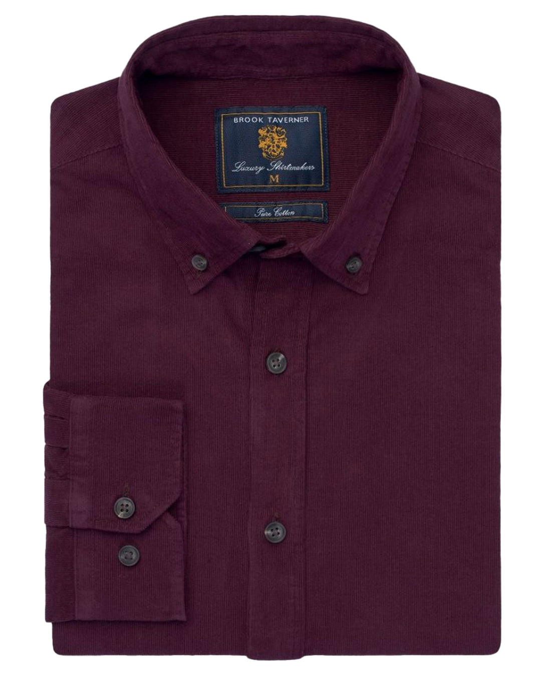 Cotton Needlecord Shirt - Plum