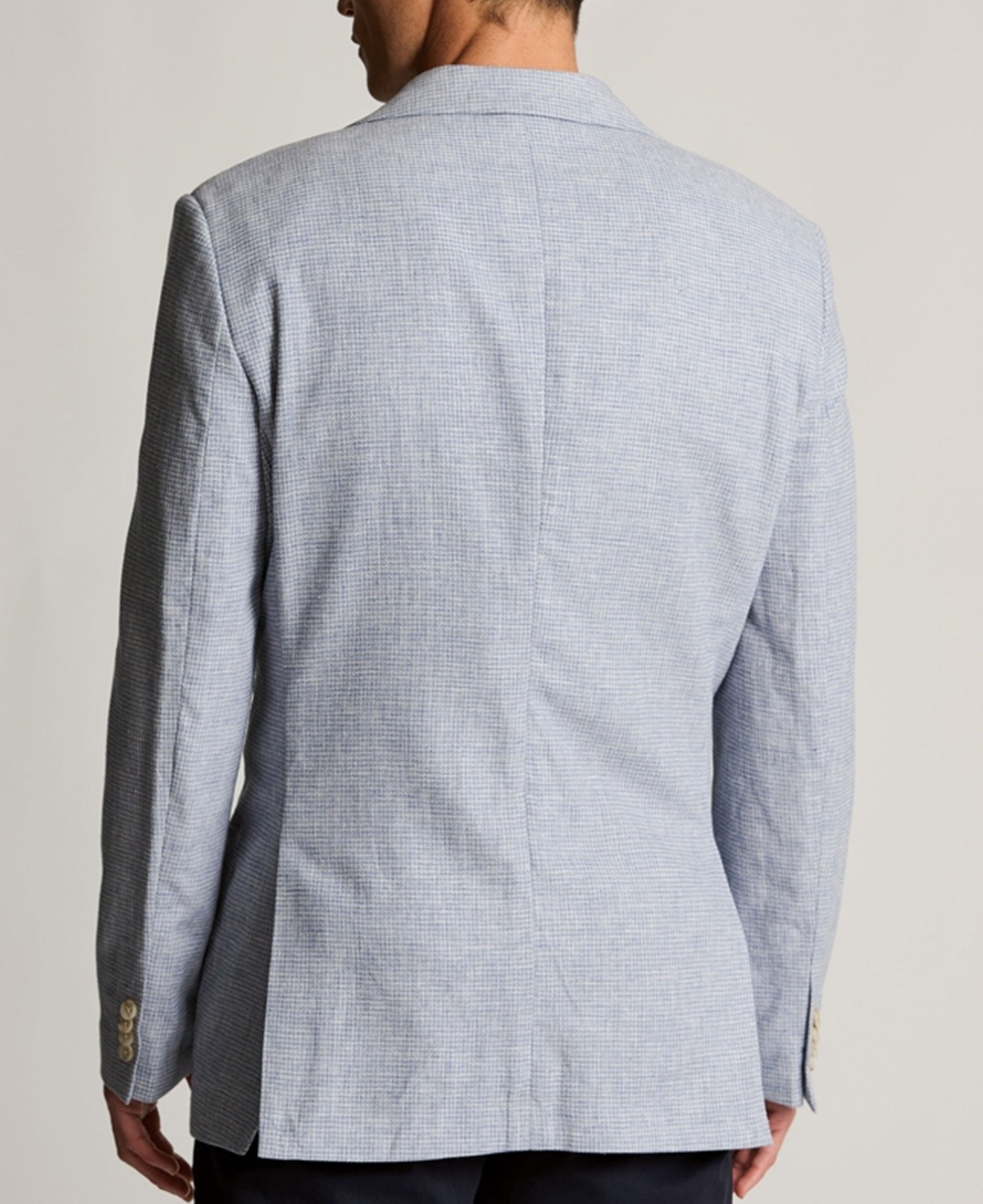 Winstow Textured Linen Blend Jacket - Blue