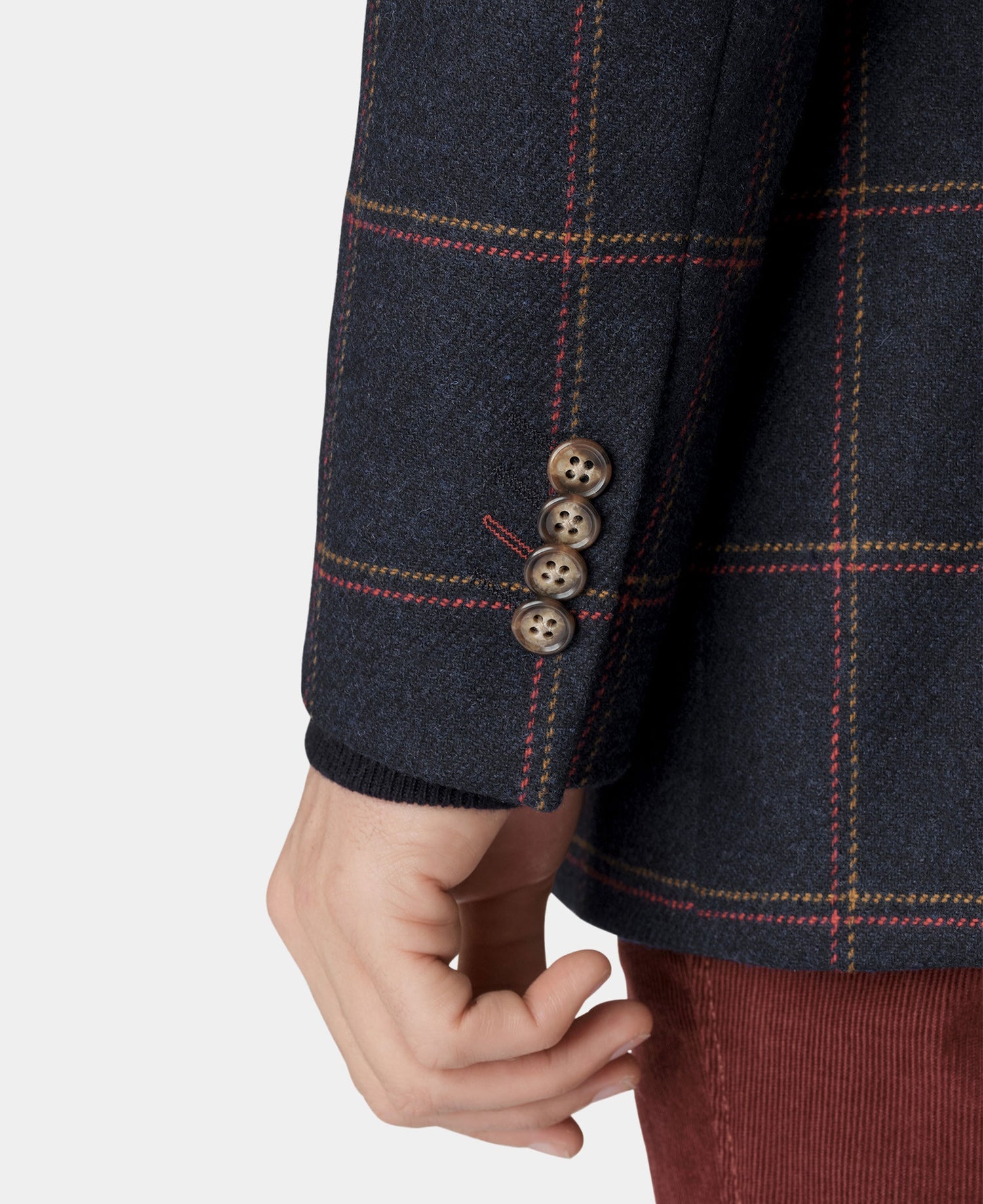 Airedale Check Tweed Jacket - Navy Check